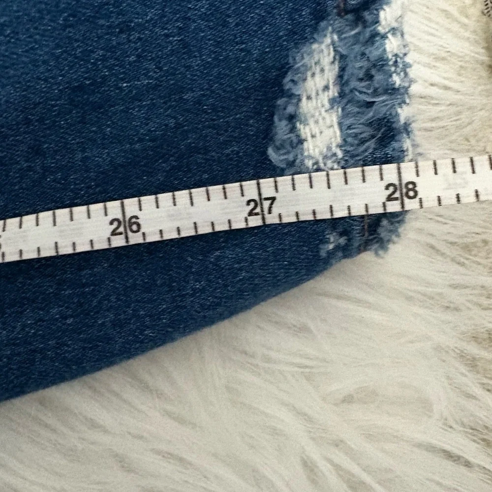 AG Denim Saige High Waist Distressed Straight Leg Jeans - Picture 5 of 6